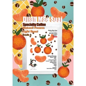 เมล็ดกาแฟคั่ว บ้านดอยล้าน อ.แม่สรวย Natural Process คั่วอ่อน 250g.